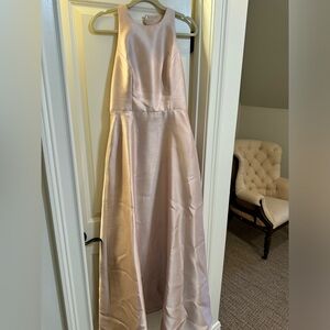 Alfred sung light pink bridesmaids dress